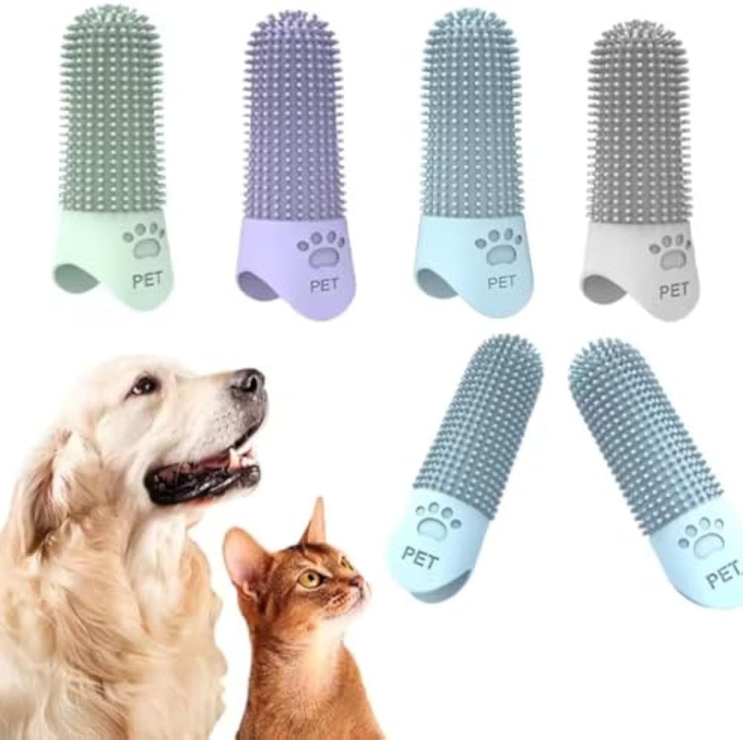 360 Angle Pet Finger Toothbrush