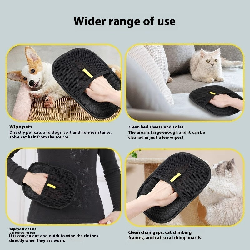 Pet Hair Remover Mitt Gloves