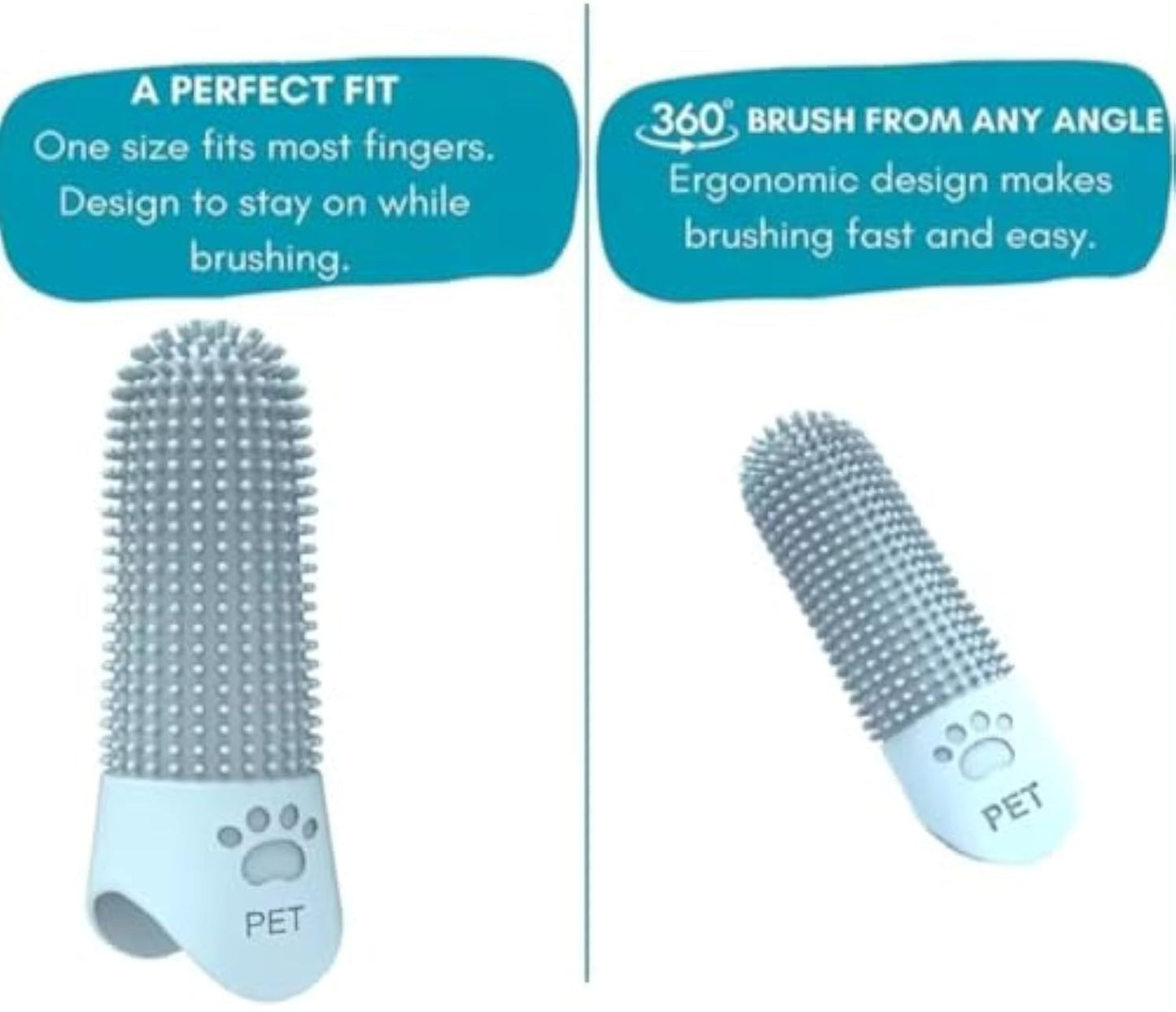 360 Angle Pet Finger Toothbrush