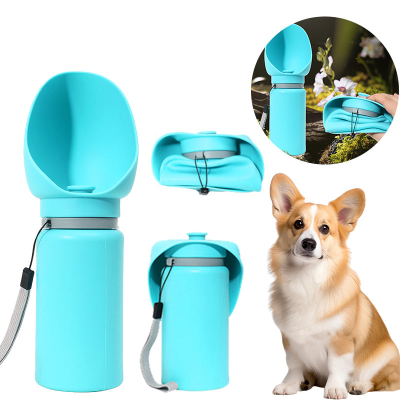 Folding Pet Outdoor Walking Mug Travel Water Bottle
